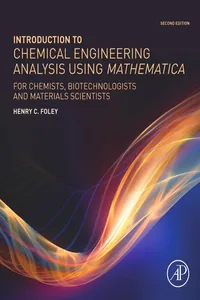 Introduction to Chemical Engineering Analysis Using Mathematica_cover