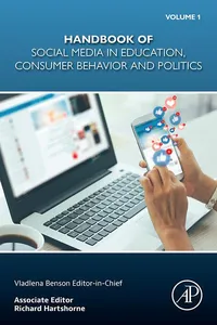 Handbook of Social Media in Education, Consumer Behavior and Politics, Volume 1_cover