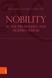 Nobility in the Pre-Modern and Modern Period_cover