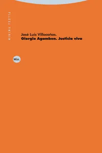 Giorgio Agamben. Justicia viva_cover