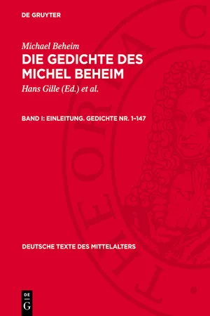 Einleitung. Gedichte Nr. 1–147