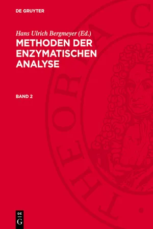 Methoden der enzymatischen Analyse, Band 2