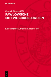 Stenogramme der Jahre 1929–1993_cover