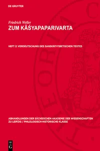 Verdeutschung des sanskrit-tibetischen Textes_cover