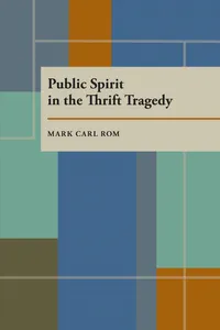 Public Spirit in the Thrift Tragedy_cover