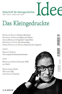 Zeitschrift für Ideengeschichte Heft XVII/1 Frühjahr 2023_cover