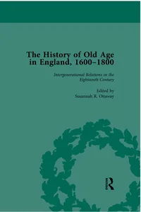 The History of Old Age in England, 1600-1800, Part I Vol 4_cover