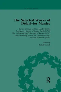 The Selected Works of Delarivier Manley Vol 1_cover