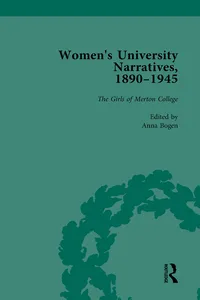 Women's University Narratives, 1890-1945, Part I Vol 2_cover