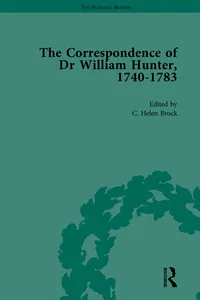 The Correspondence of Dr William Hunter Vol 1_cover