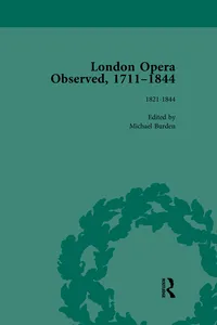 London Opera Observed 1711-1844, Volume V_cover