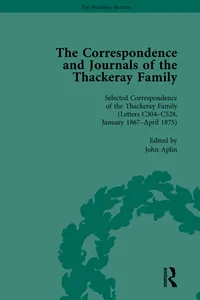 The Correspondence and Journals of the Thackeray Family Vol 3_cover