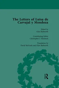 The Letters of Luisa de Carvajal y Mendoza Vol 1_cover