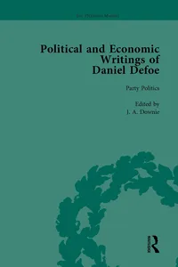 The Political and Economic Writings of Daniel Defoe Vol 2_cover