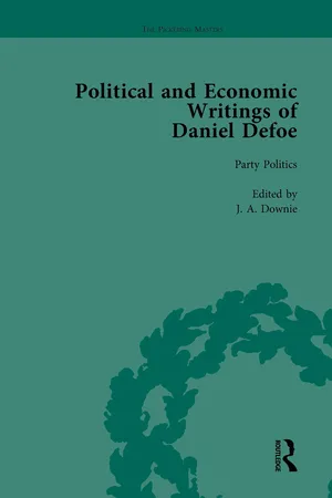 The Political and Economic Writings of Daniel Defoe Vol 2