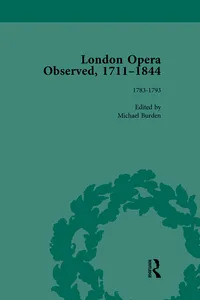 London Opera Observed 1711-1844, Volume III_cover