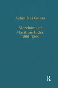 Merchants of Maritime India, 1500-1800_cover