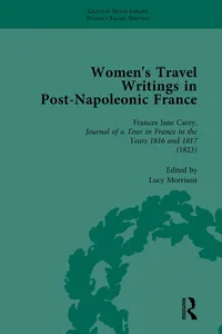 Women's Travel Writings in Post-Napoleonic France, Part I Vol 2_cover