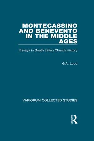 Montecassino and Benevento in the Middle Ages