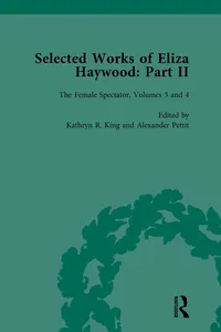 Selected Works of Eliza Haywood, Part II Vol 3_cover