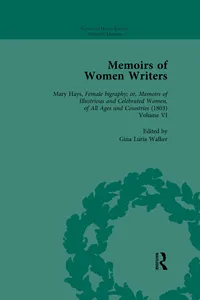 Memoirs of Women Writers, Part III vol 10_cover