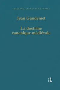 La doctrine canonique médiéval_cover