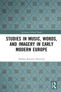 Studies in Music, Words, and Imagery in Early Modern Europe_cover