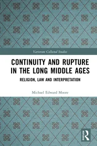 Continuity and Rupture in the Long Middle Ages_cover