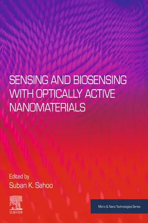 Sensing and Biosensing with Optically Active Nanomaterials