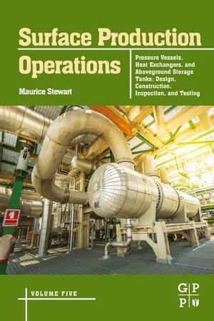 Surface Production Operations: Volume 5: Pressure Vessels, Heat Exchangers, and Aboveground Storage Tanks