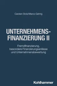 Unternehmensfinanzierung II_cover