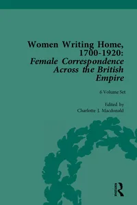 Women Writing Home, 1700-1920_cover