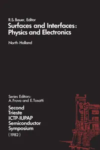 Surfaces and Interfaces: Physics and Electronics_cover