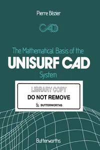 The Mathematical Basis of the UNIURF CAD System_cover