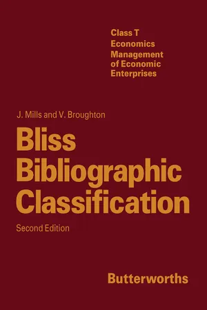 Bliss Bibliographic Classification