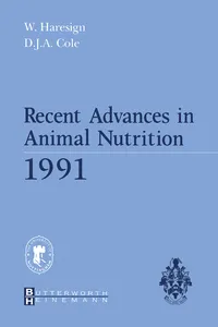 Recent Advances in Animal Nutrition 1991_cover