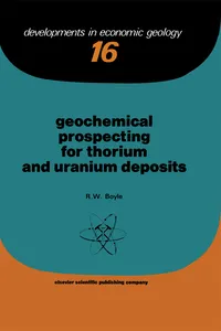 Geochemical Prospecting for Thorium and Uranium Deposits_cover