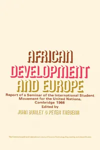 African Development and Europe_cover