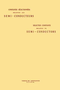 Selected Constants Relative to Semi-Conductors_cover