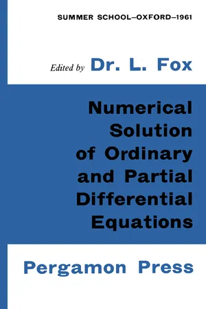 Numerical Solution of Ordinary and Partial Differential Equations