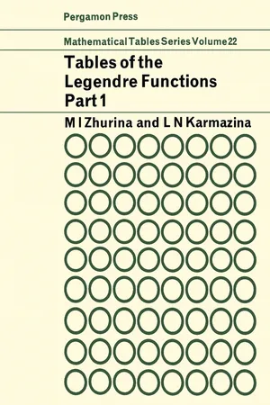 Tables of The Legendre Functions P—½+it(x)