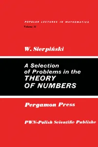 A Selection of Problems in the Theory of Numbers_cover