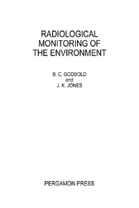 Radiological Monitoring of the Environment_cover