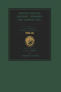 European Miniature Electronic Components and Assemblies Data 1965-66: Including Six-Language Glossaries of Electronic Component and Microelectronics Terms_cover