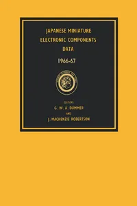 Japanese Miniature Electronic Components Data 1966—7_cover