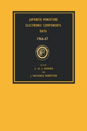 Japanese Miniature Electronic Components Data 1966—7