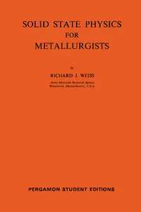 Solid State Physics for Metallurgists_cover