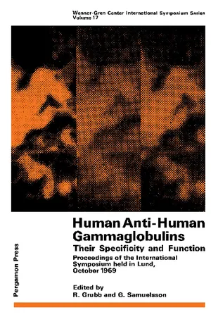 Human Anti-Human Gammaglobulins, Their Specificity and Function