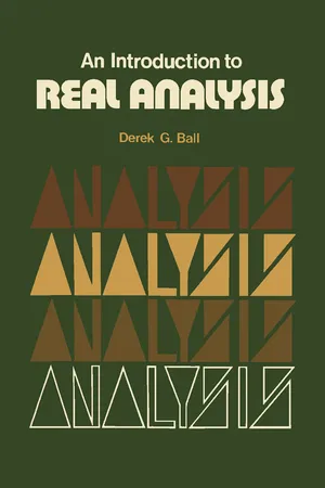 An Introduction to Real Analysis