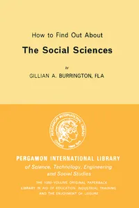 How to Find Out About the Social Sciences_cover